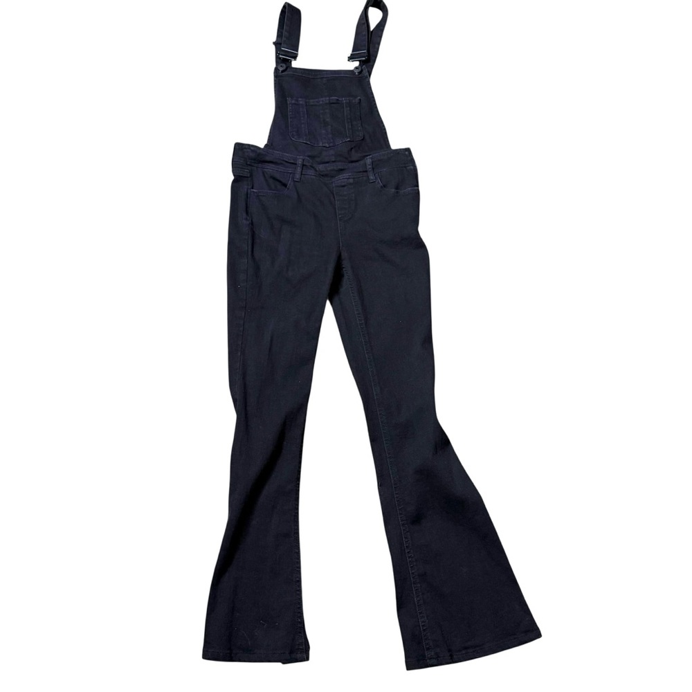 Paige Tavie Overalls Slim Flare in Raven Black Size 25 - Picture 3 of 10